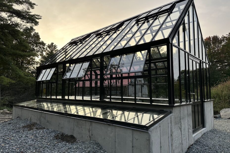 Hartley Botanic greenhouse installed in Marlboro, Vermont.